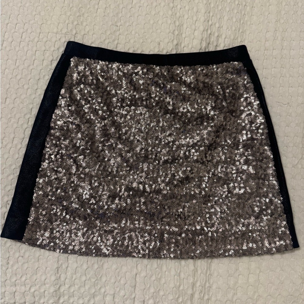 Generation Love Silver Sequin Mini Skirt